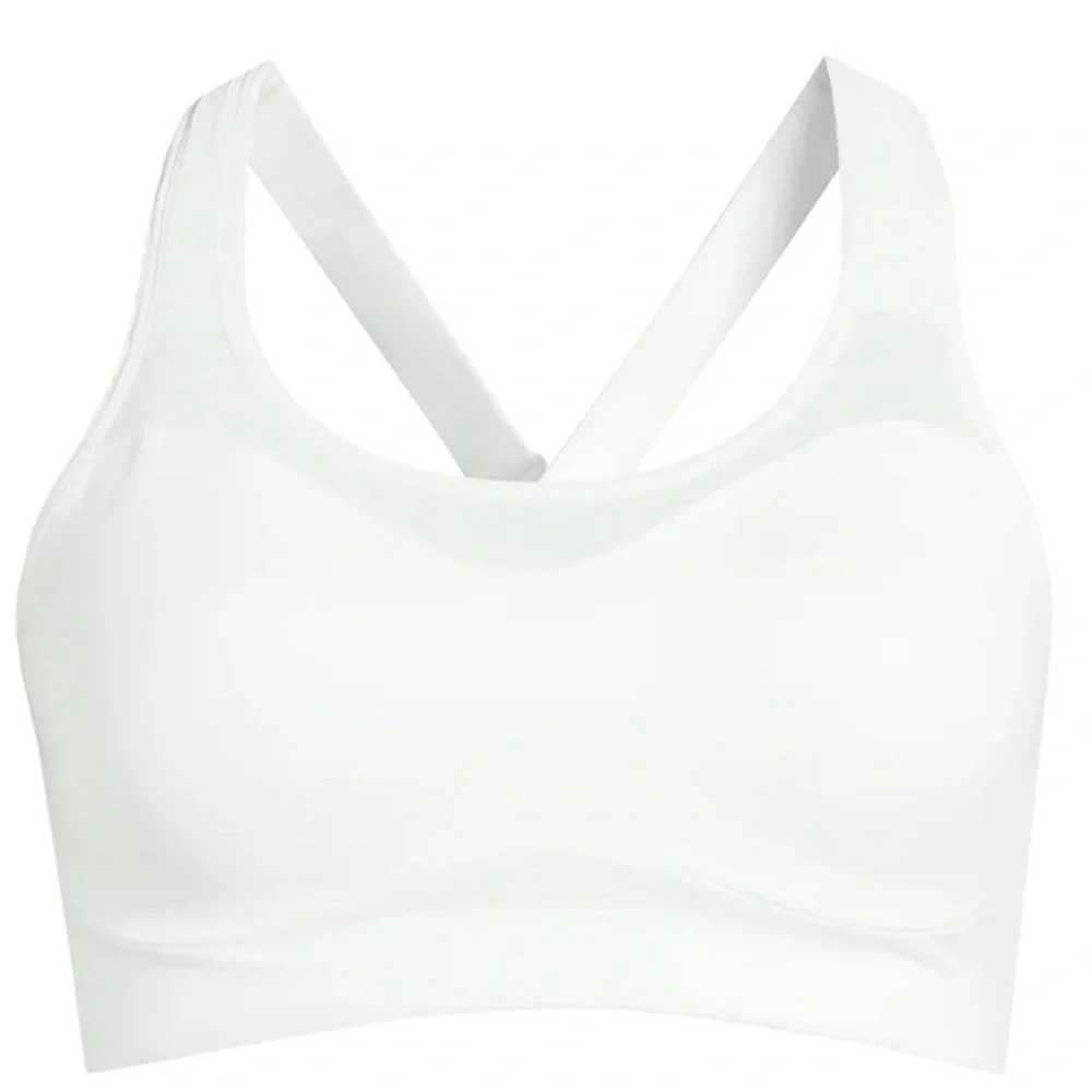 Avia White Performance Sports Bra with Criss-Cross Straps - Picture 3 of 5